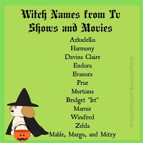 Witches oot name